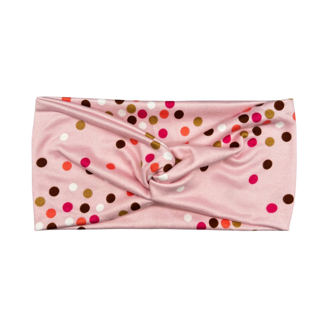 Turban Headband - Pink Confetti
