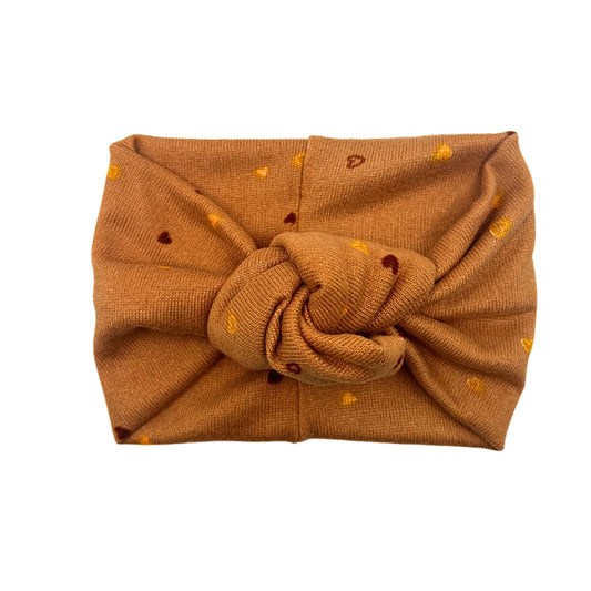 Twist Knot Headband - Carmel Hearts